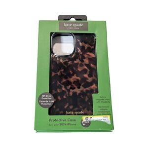 C6U Kate Spade New York Apple iPhone 16 Protective Case with MagSafe - Tortoise